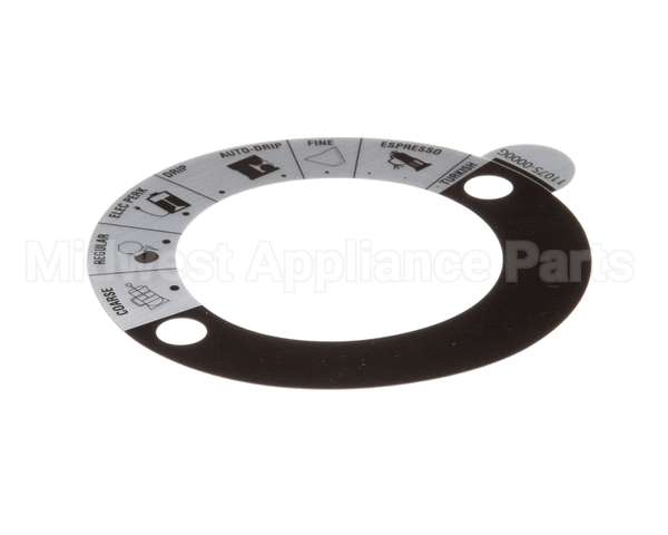 11075.0000 Bunn Decal, Grind Select-Dial