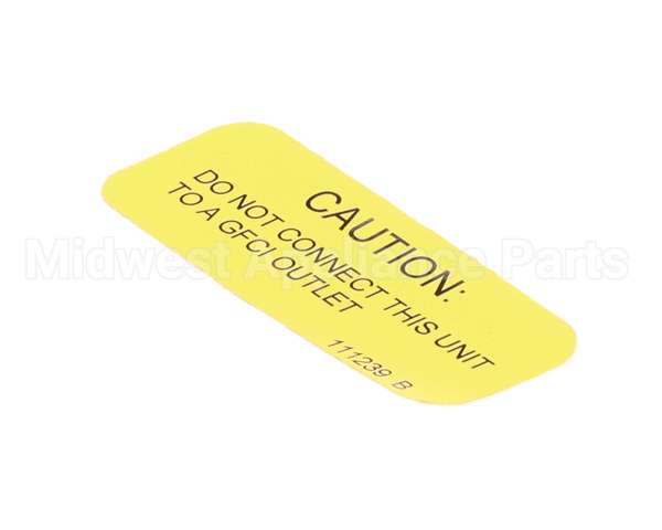 111239 Cleveland Label;Gfci Warning