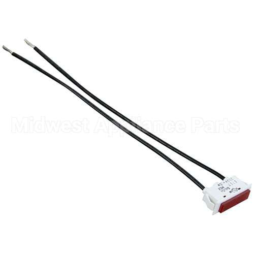 111496-E4 Compatible Vulcan Signal Light 3/8" X 1-5/16" Red 250V