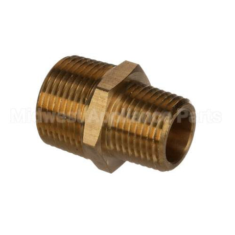 112RJF Lancer Brass Hex Nipple 3/4 Mpt X 1/2