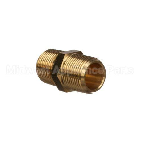 112XJ Lancer Brass Hex Nipple 3/4 Mpt X 3/4