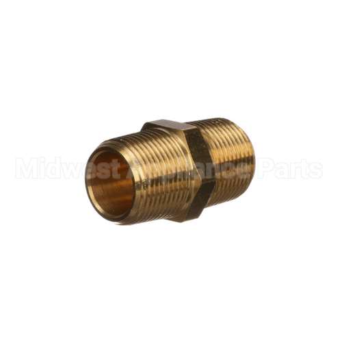 112XJ Lancer Brass Hex Nipple 3/4 Mpt X 3/4