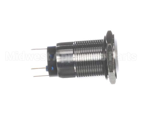 11392 Halton Blue Illum Metal Push Button