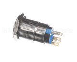 11392 Halton Blue Illum Metal Push Button