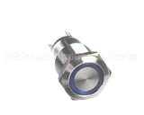 11392 Halton Blue Illum Metal Push Button