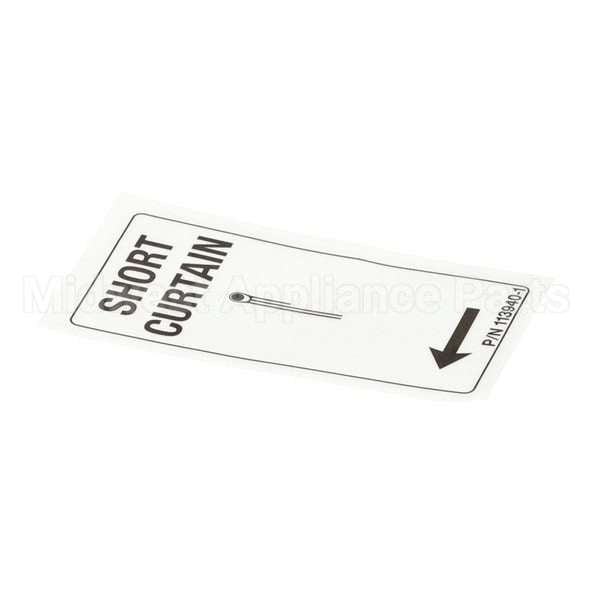 113940-1 Compatible Champion Label Curtain Rl Short