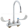 1141-04 Compatible TS Brass Faucet, 4"Dk, Gsnk, Wrstbldhandle