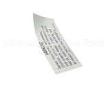 1175270 Southbend Range Label,Warning,Improp.install