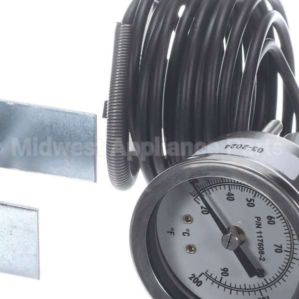 117608-2 Compatible Champion Thermometer, 8 Ft, Vapor Actuated