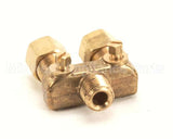 1177182 Southbend Range Fitting, Dble Pilot, 1/4 Tube