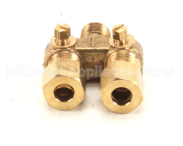 1177182 Southbend Range Fitting, Dble Pilot, 1/4 Tube