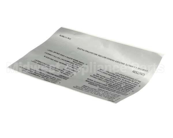 1179076 Southbend Range Lighting Instructions -English