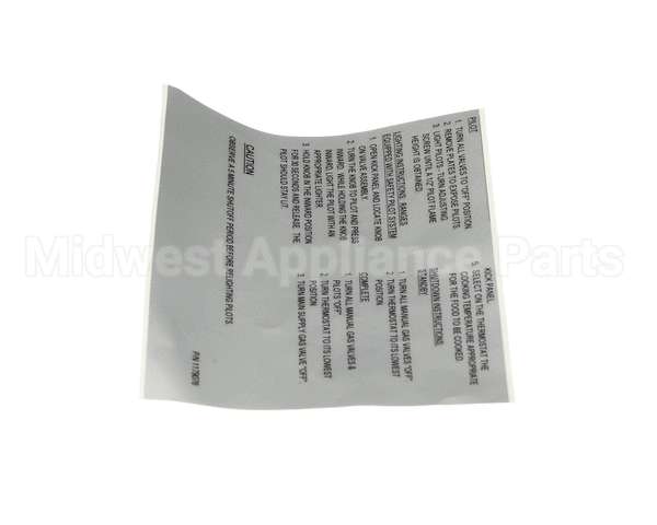 1179076 Southbend Range Lighting Instructions -English