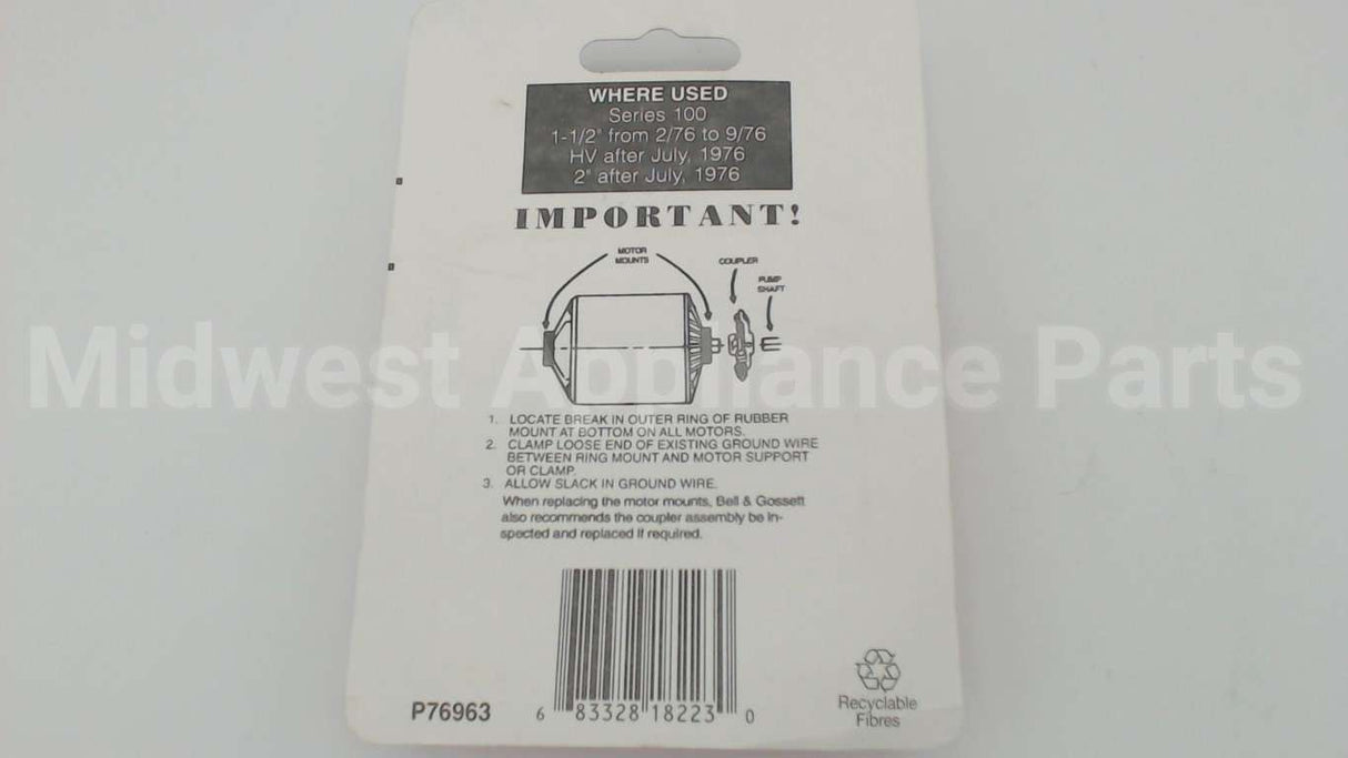 118223 Xylem-Bell & Gossett Motor Ring Set, Booster Pumps