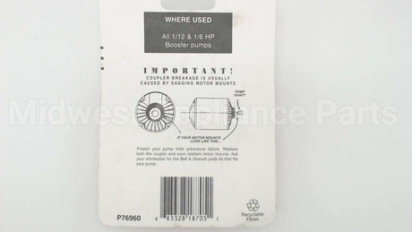 118705 Xylem-Bell & Gossett C.i.booster Pump Coupler