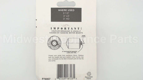 118723 Xylem-Bell & Gossett Cast Iron Coupler