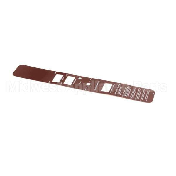 1195433 Compatible Southbend Overlay, Control Panel, Gas, Wendy"S