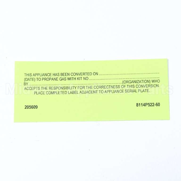 12002473 Whirlpool Kit Lp Conversion