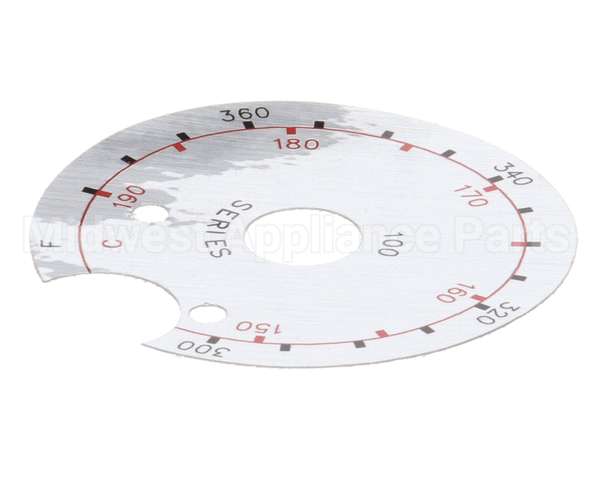 8021458 Frymaster Label,Dial Plate Notched