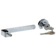 1222-1210-3000 Compatible Standard Keil Lock, Sliding Glass Door 4-3/8