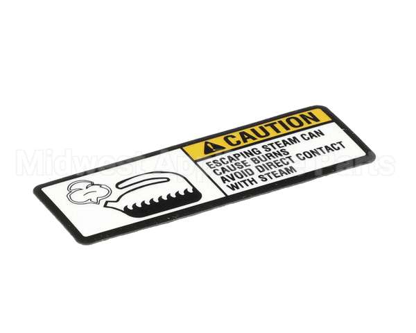 122853 Groen Label, Caution Steam