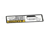 122853 Groen Label, Caution Steam