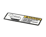 122853 Groen Label, Caution Steam