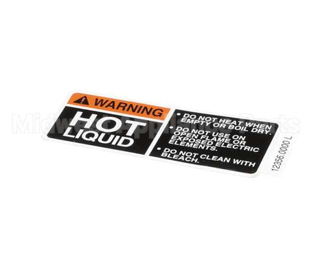 12356.0000 Bunn Decal, Warning-Hot Liquid