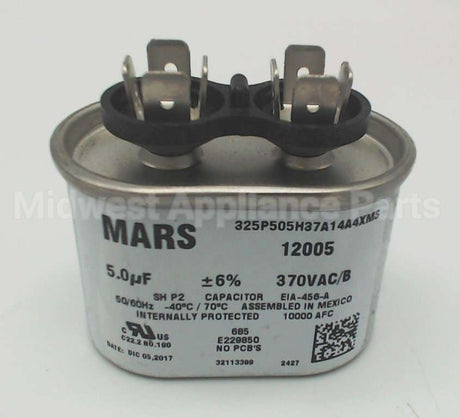 12905 MARS 5Mfd 370V Oval Run Capacitor