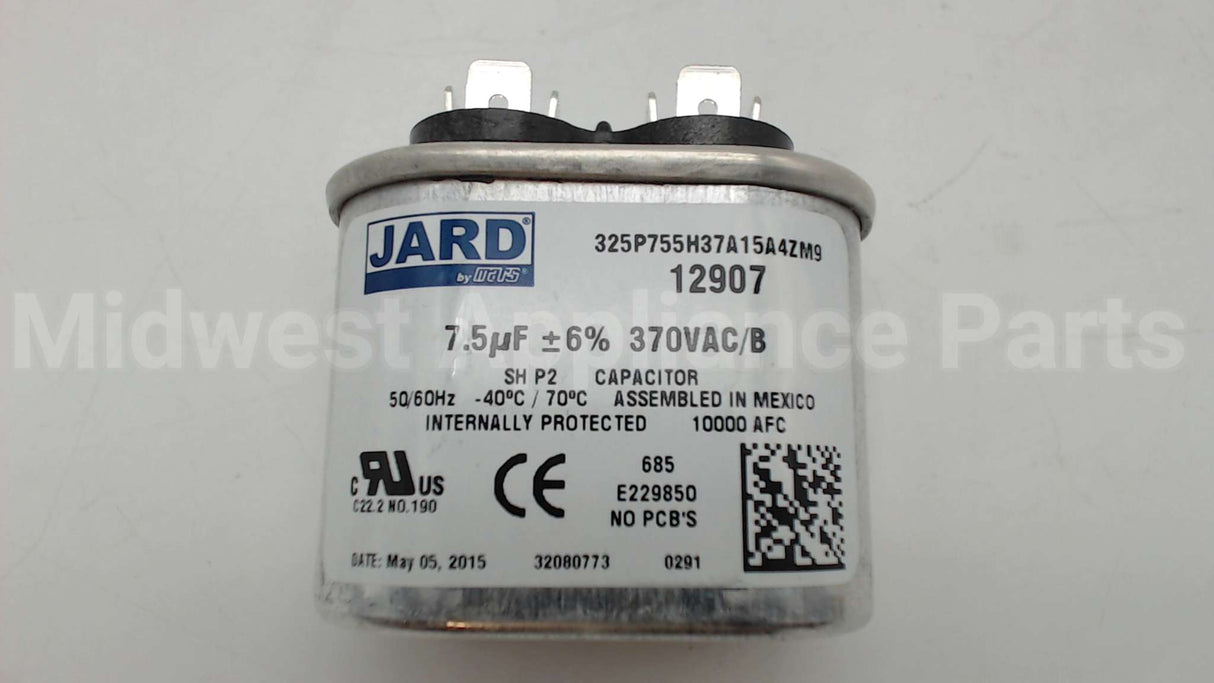 12907 MARS 7.5Mfd 370V Oval Run Cap.