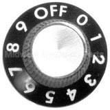 12919SP Compatible Savory Knob 1-1/8 D, Off-0-9