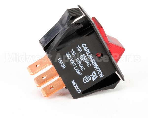 12920.0002 Bunn Switch,On/Off-Lighted Red-250