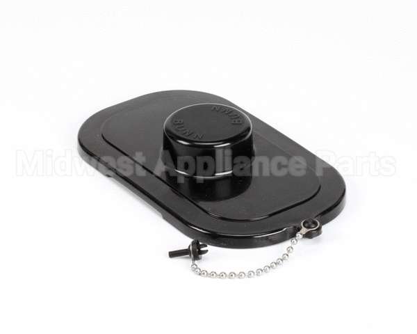 12981.0001 Bunn Lid/Chain Kit, Pour-In Black