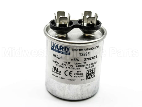 12998 MARS 10Mfd 370V Round Run Capacitor