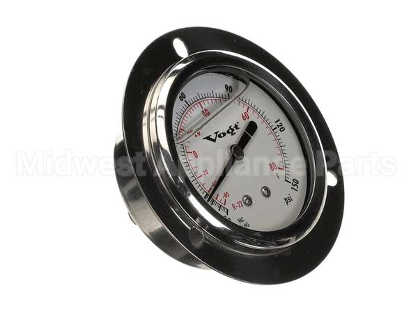 12D2590G08 Vogt Ice Machines Gage, 2.5" Lqd Filled, 30"-150