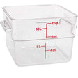 12SFSCW Compatible Cambro Container Sq Clear 12Qt