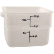12SFSP-148 Compatible Cambro Container Sq 12Qt -148 Poly/White