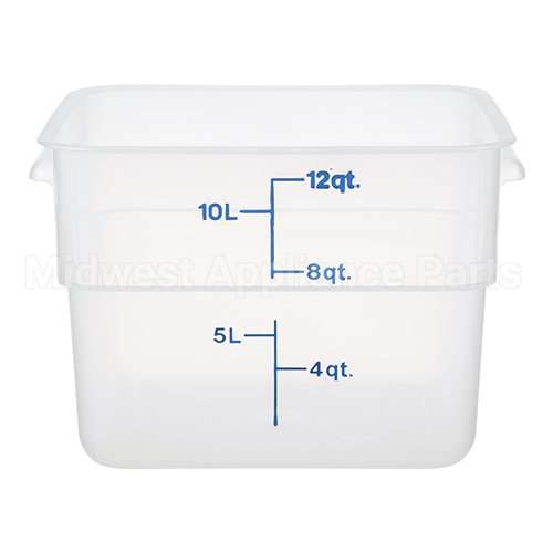 12SFSPP-190 Compatible Midwest Appliance Parts Container Sq 12Qt Semi-Clr