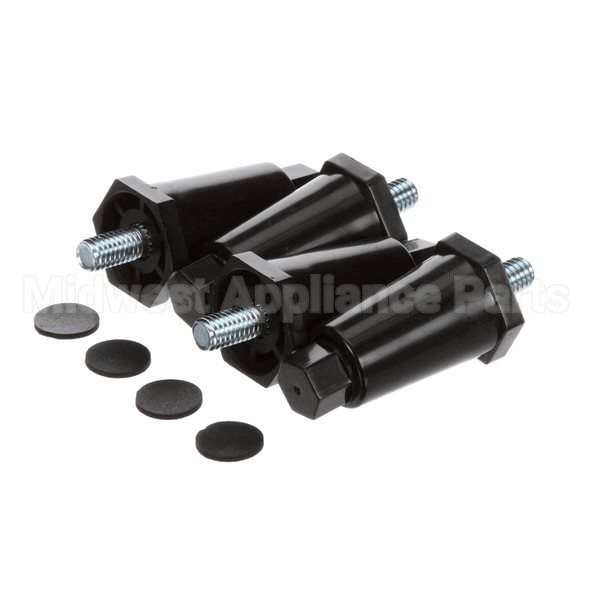13255.0006 Compatible Bunn Kit, Leg-2.50 Adj Blk Plastic