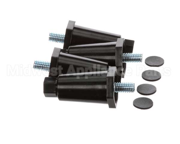 13255.0006 Bunn Kit,Leg-2.50 Adj Blk Plastic