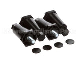 13255.0006 Bunn Kit,Leg-2.50 Adj Blk Plastic