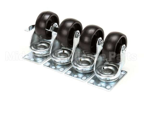 136043 Norlake Caster Kit 4 Plate Type Oah (S