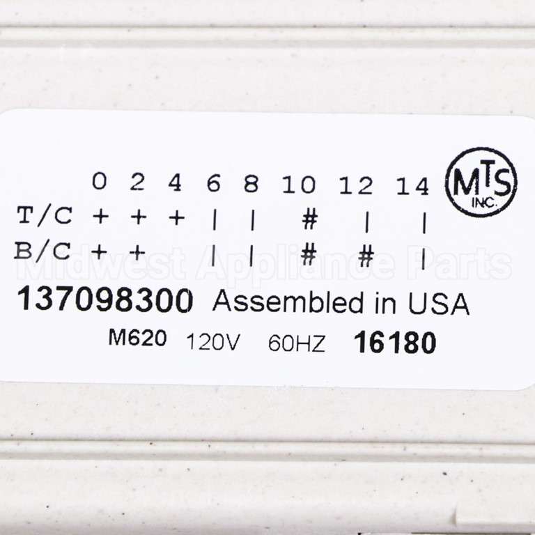 137098300 Frigidaire Timer