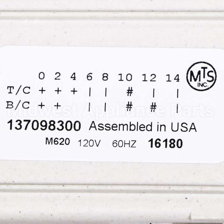 137098300 Frigidaire Timer