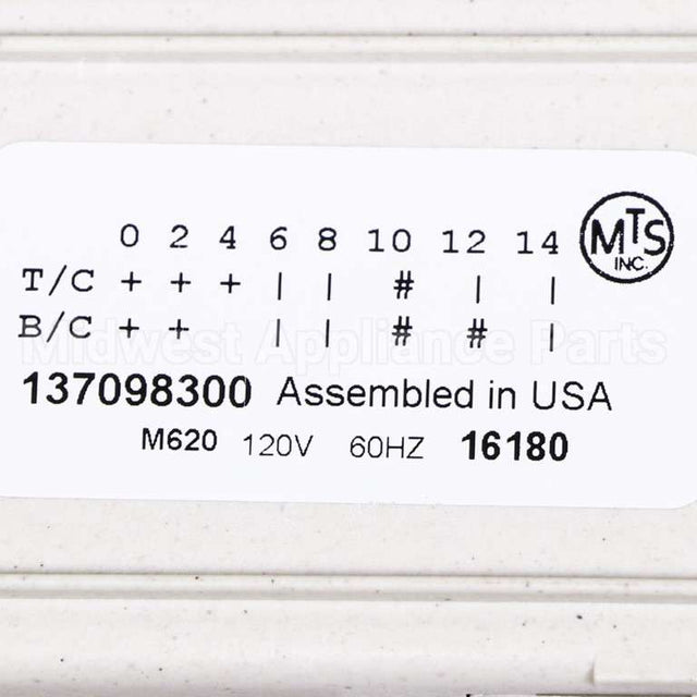 137098300 Frigidaire Timer