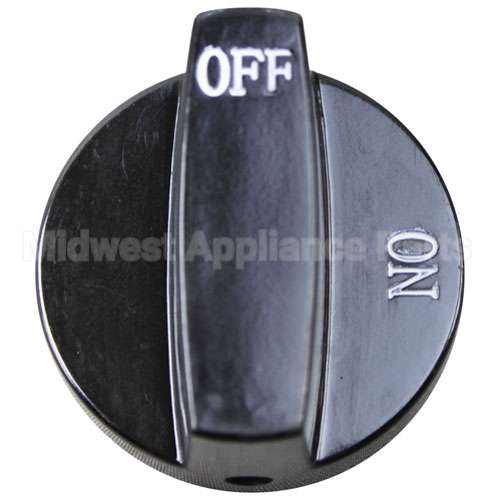 1433 Compatible Southbend Knob, Black 2 Inch Dia Off-On