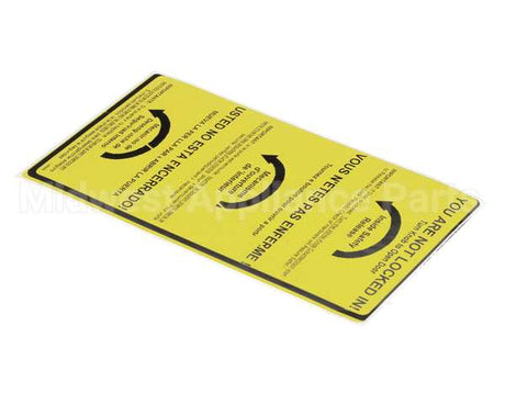 146868 Norlake Safety Sticker