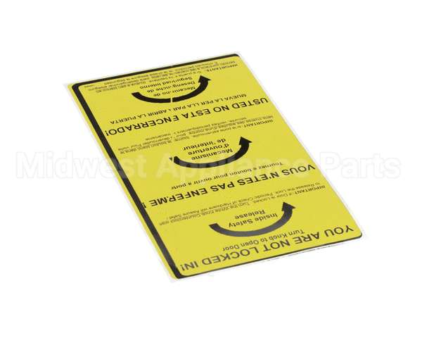 146868 Norlake Safety Sticker