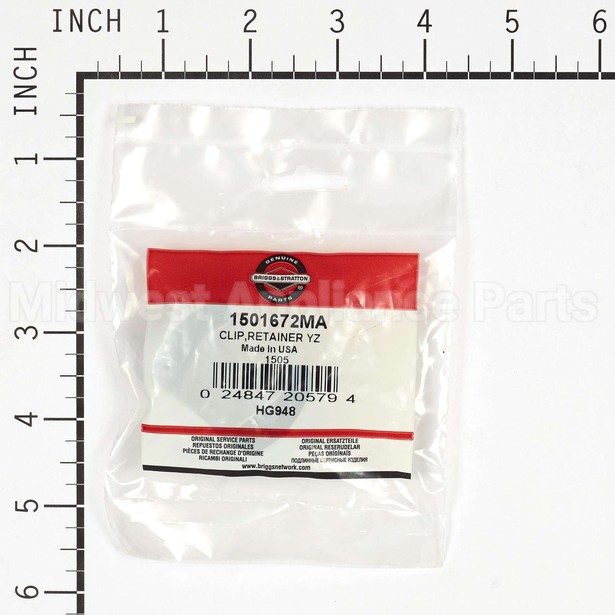 1501672MA Briggs & Stratton Clipretainer Yz