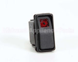 155546 Groen Power Switch, Recessed Rocker, Red Indic